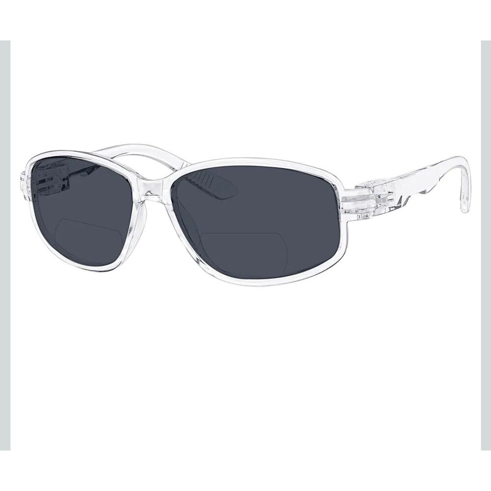 BFOCO Bifocal Sunglasses Men With Metal less Translucent Spring Hinges +3.00 S16
